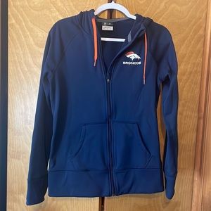 Denver Broncos - Nike Women’s Full Zip Hoodie Therma-Fit Size Medium